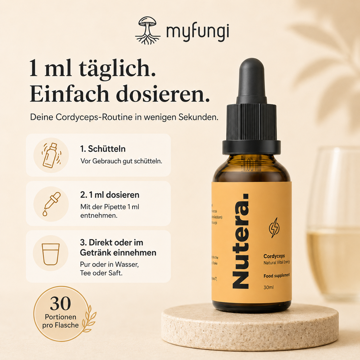 Cordyeps Extrakt Dosierung Anleitung