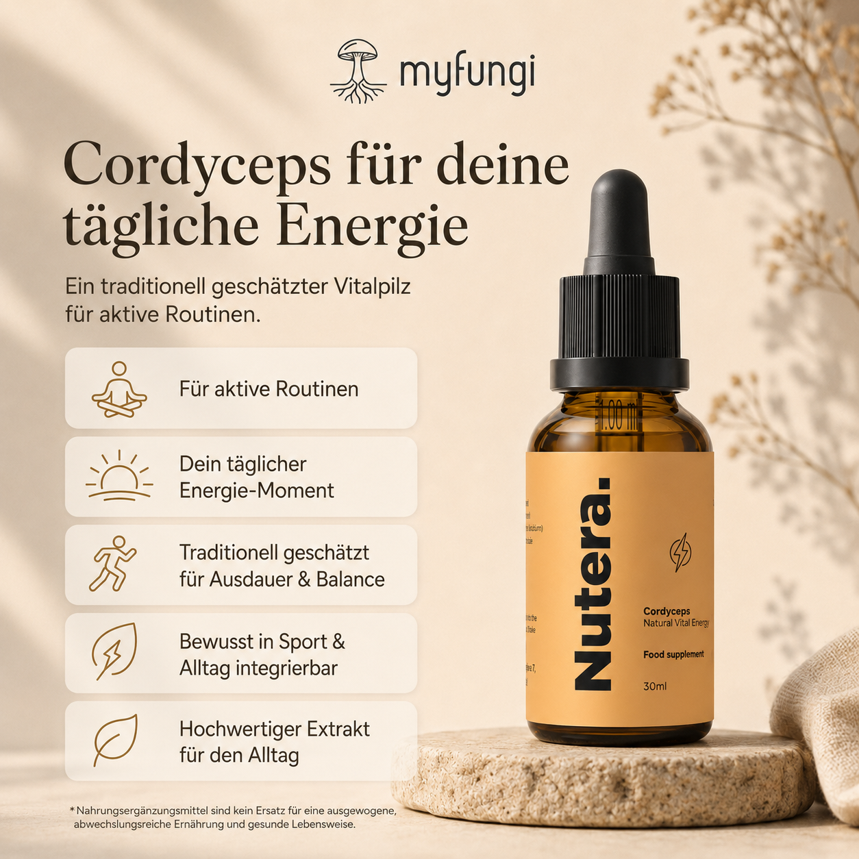 Cordyceps Extrakt Vorteile Wirkung