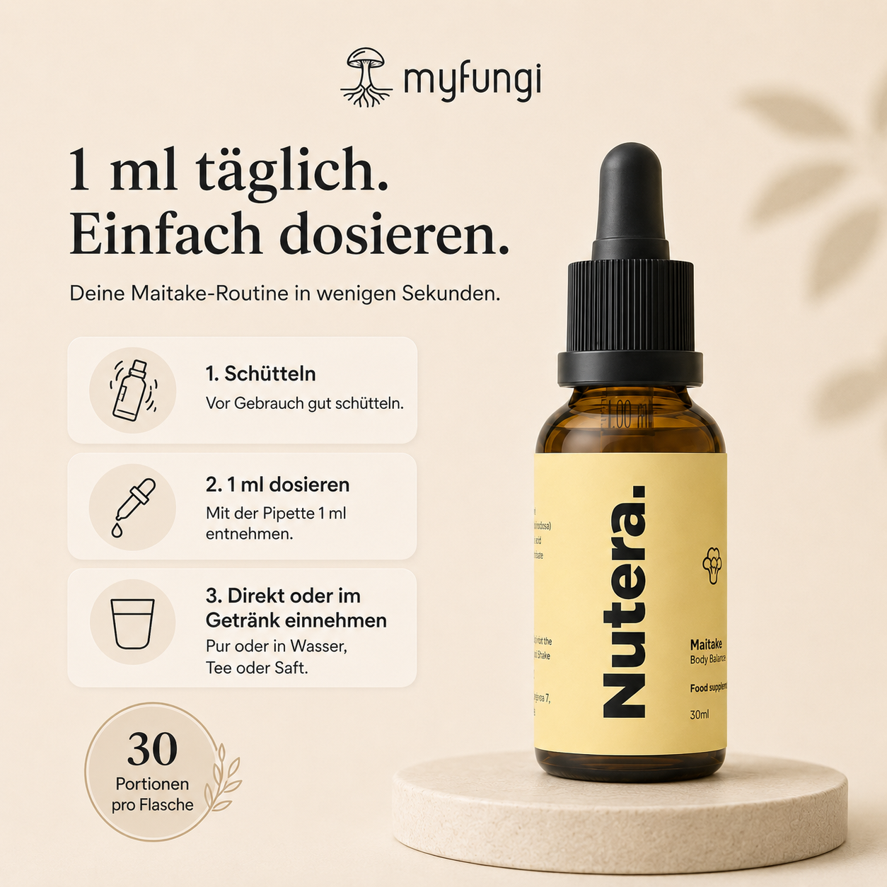 Maitake Extrakt Dosierung Anleitung