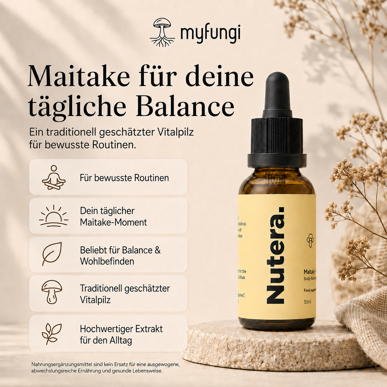 Maitake Extrakt Vorteile Wirkung