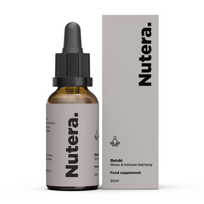 Reishi Extrakt 30ml - Nutera vor Gebrauch schütteln