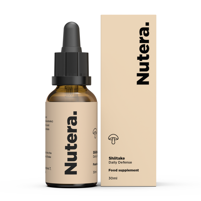 Shiitake Extrakt 30ml - Nutera vor Gebrauch schütteln