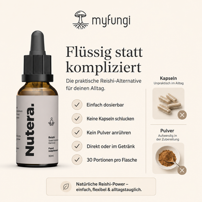 Reishi Extrakt Vorteile gegenüber Pulver oder Kapseln