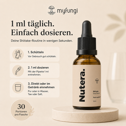 Shiitake Extrakt Dosierung Anleitung