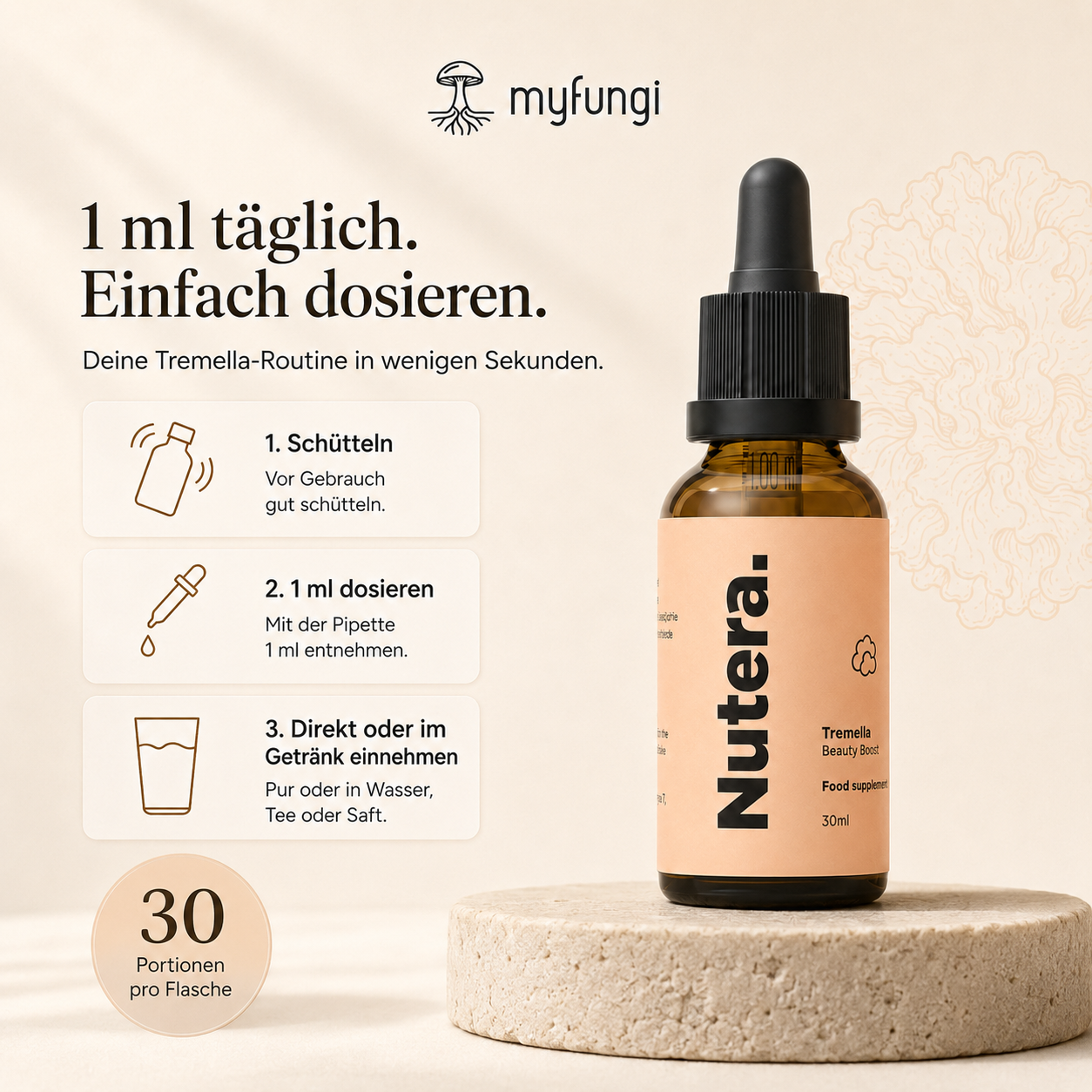 Tremella Extrakt Dosierung Anleitung