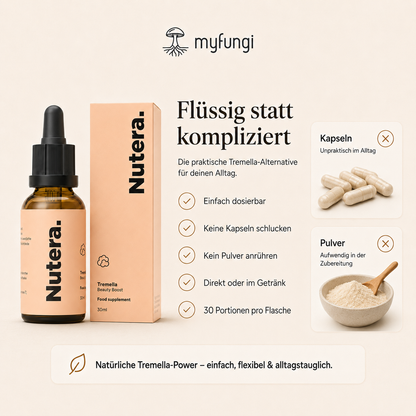 Tremella Extrakt Vorteile gegenüber Pulver oder Kapseln